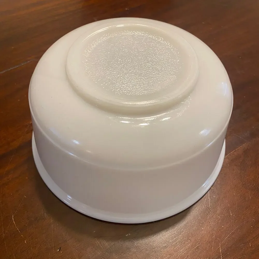 Vintage Glasbake White Milk Glass Mixing Bowl